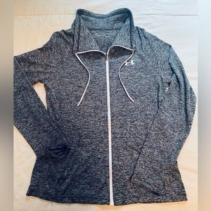 Under Armour - Heathered Grey Zip Up Jacket